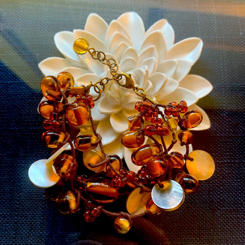 Thick Auburn Bracelet